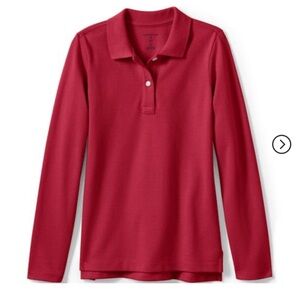 NWT Lands End Uniform Mesh Polo Feminine Fit Size L